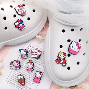 **NEW - 10 pcs** CUTE Sanrio Hello Kitty Shoe Charms for Your Crocs